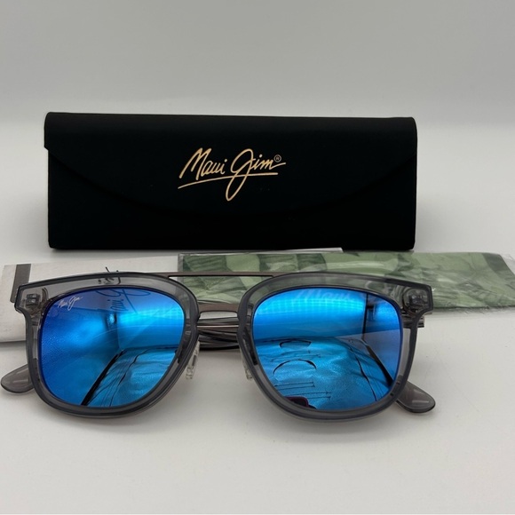 Maui Jim New Relaxation Mode Dove Gray/Blue Glass Polarized Sunglasses 844-27G main image 6